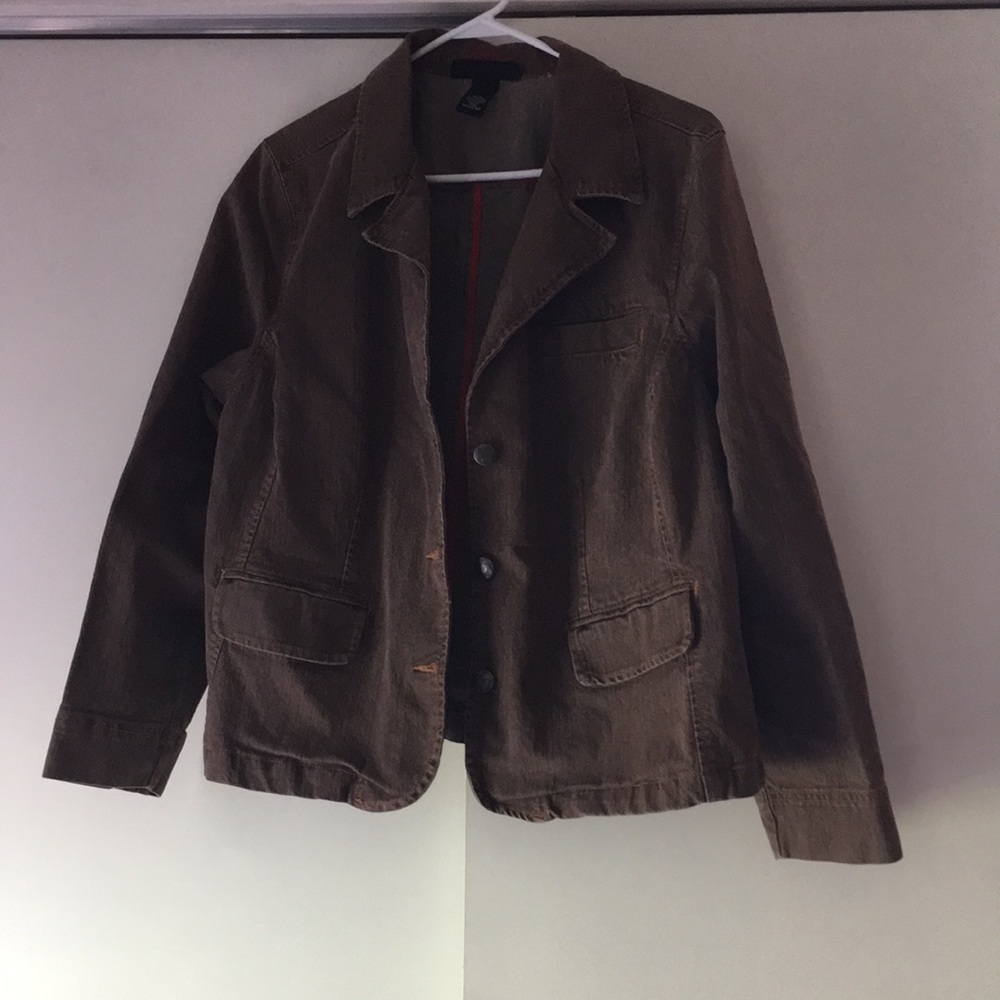 Brown Denim Jacket Blazer